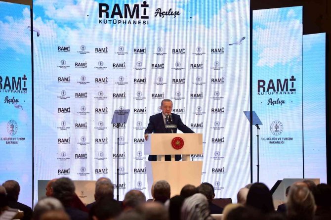 Rami Kütüphanesi’nin Açılış Töreninde Konuşan Cumhurbaşkanı Recep Tayyip Erdoğan, “Kalkınmanın Bir Bütün Olduğunu En Başta Da Eğitim Ve Kültürün Geldiğini Biliyoruz” Dedi.
