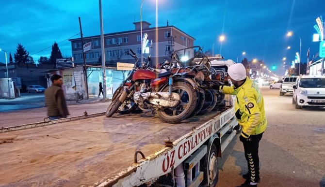 Şanlıurfa’da Motosiklet Sürücülerine Ceza Yağdı