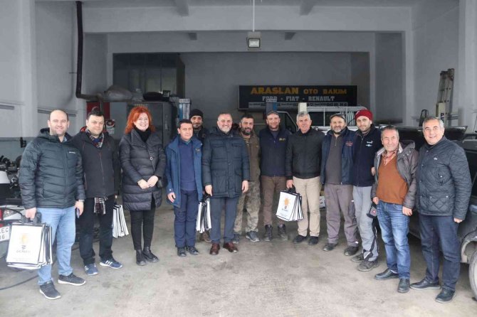 Ak Partili Doğan, Küçük Sanayi Sitesinde Esnaf Ziyaretinde Bulundu