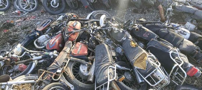 Trafikten Men Edilen Motosikletler Silah Endüstrisinde Kullanılacak
