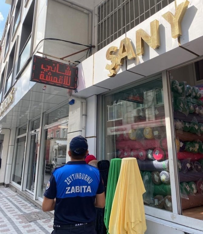 Zabıtadan Türkçe Tabela Uygulaması