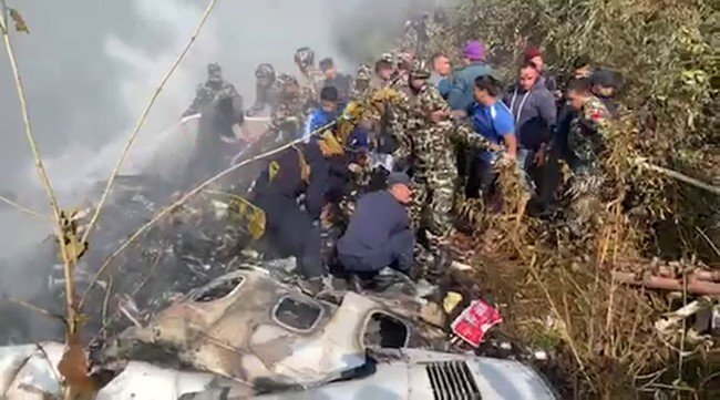 Nepal’de 72 Kişiyi Taşıyan Yolcu Uçağı Düştü