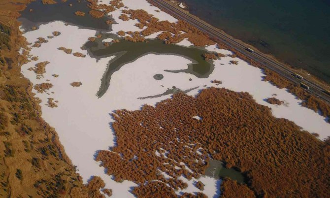 Ahlat’taki Kuş Cenneti Dondu