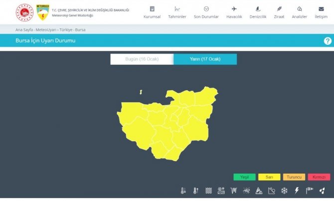 Meteorolojiden Bursa İçin Son Dakika Uyarısı