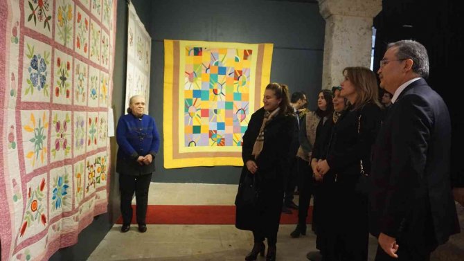 Kırkyama İle Yapılan 40 Eser Düzenlenen Sergide Görücüye Çıktı