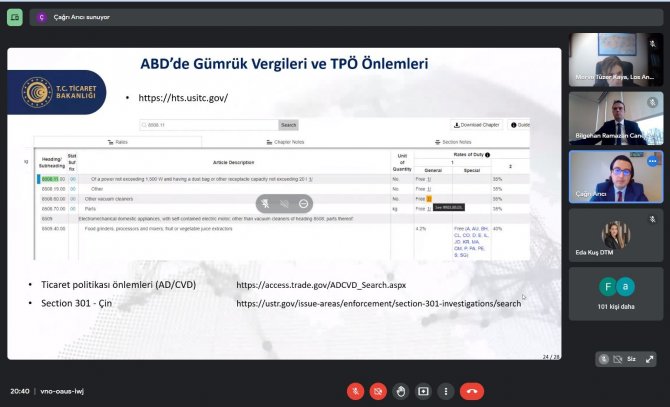 Kto Dış Ticaret Merkezi Tarafından "Amerika Pazarına Giriş Ve Fırsatlar" Webinarı Gerçekleştirildi