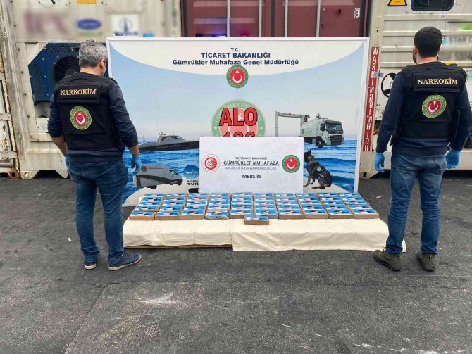 Mersin Limanı’nda 56 Kilo Kokain Ele Geçirildi