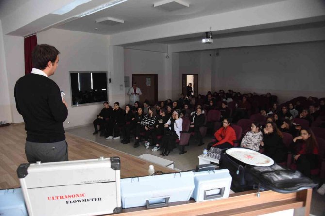 Lise Öğrencilerine ‘Suyun Yönetimi Ve Yapılan Teknik Çalışmalar’ Sunumu Yapıldı