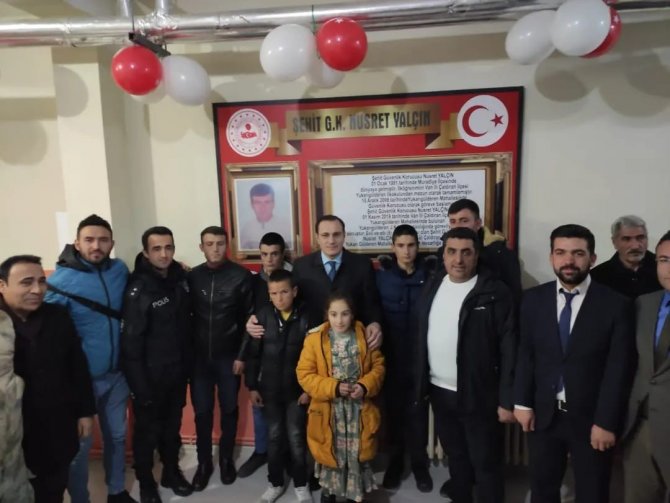 Şehit Güvenlik Korucusu Nusret Yalçın Kütüphanesi Törenle Açıldı