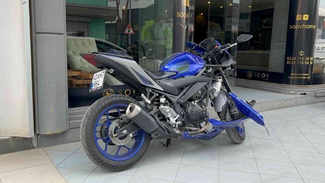 Motosiklet Böyle Sürüklendi