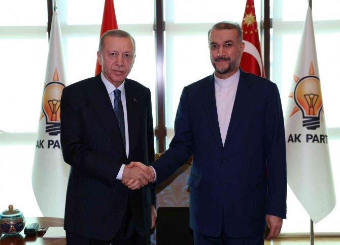 Cumhurbaşkanı Erdoğan, İ̇ran Dışişleri Bakanı Hüseyin Emir Abdullahiyan’ı Kabul Etti.