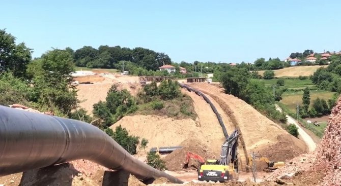 Karadeniz Gazı İçin 36 Kilometrelik Kara Hattı Tamamlandı