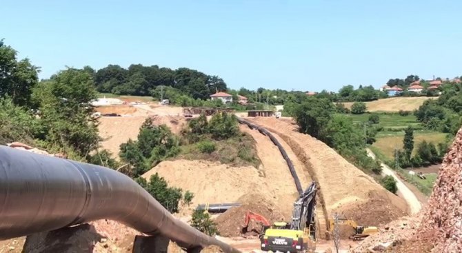 Karadeniz Gazı İçin 36 Kilometrelik Kara Hattı Tamamlandı