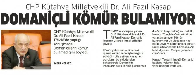 Başkan Mustafa Önsay: "Chp’li Kasap’ın ’Kömür Yok’ Şeklindeki İddiaları Gerçeği Yansıtmıyor"