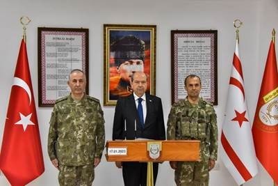 Kktc Cumhurbaşkanı Ersin Tatar’dan Kıbrıs Türk Barış Kuvvetlerine Ziyaret