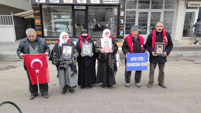 Muş’ta Annelerin Evlat Nöbeti Soğuk Havaya Rağmen Devam Ediyor