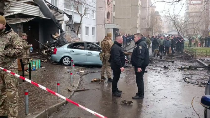 Ukrayna’da Helikopter Düştü: İ̇çişleri Bakanı Ve Yardımcısı Öldü
