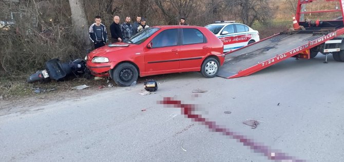 Motosikletli Genç Kazada Hayatını Kaybetti