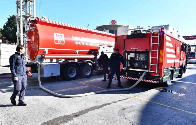 Eshot’un Mazot Tankerleri Yangın Söndürmede Kullanılacak