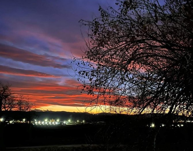 Eskişehir’de Gün Batımında Görsel Şölen Oluştu