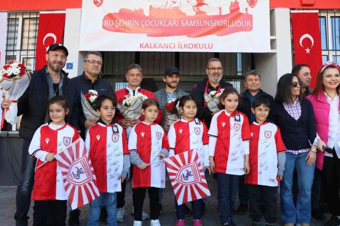 Samsunspor Efsaneleri Minik Taraftarlarla Buluştu