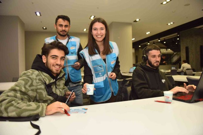Yıldırım’da Ders Çalışmaya Salep Molası