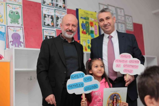 Başkan Çolakbayrakdar, Öğrencilerin Karne Heyecanına Ortak Oldu