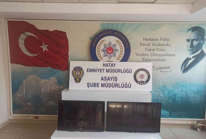 Hatay’da Okuldan Televizyon Çalan Hırsızlar Tutuklandı