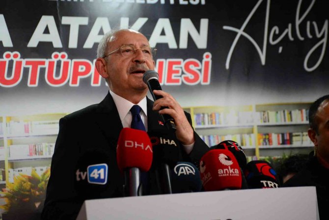 Chp Lideri Kemal Kılıçdaroğlu Kütüphane Açılışı İçin Kocaeli’de