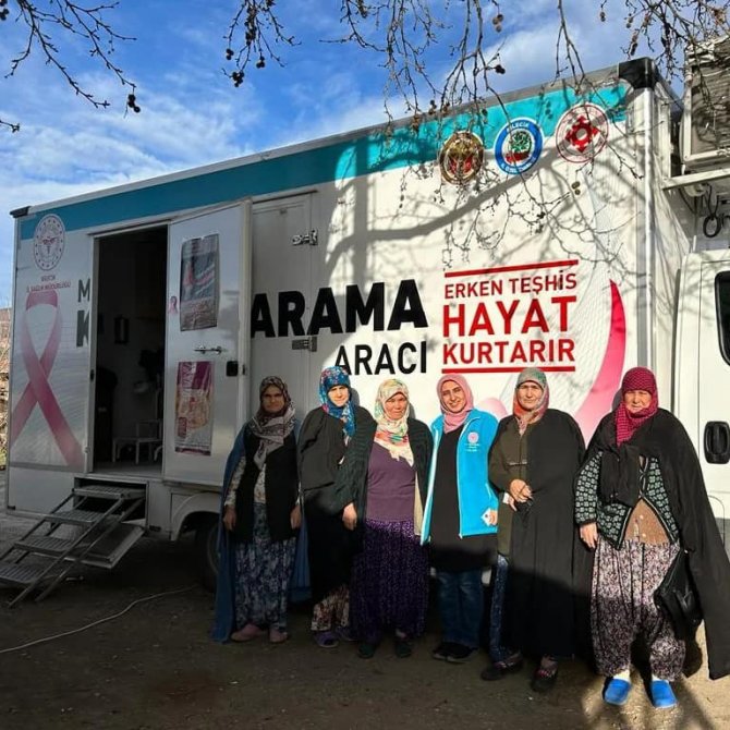 Yeşilçimen Köyüne ‘Mobil Kanser Tarama Aracı’ Gönderildi
