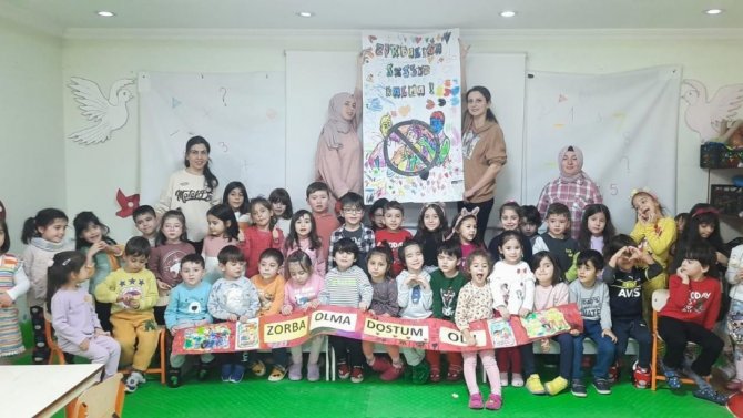 Miniklerin ‘Zorba Olma Dost Ol’ Çalışması Hayata Geçti