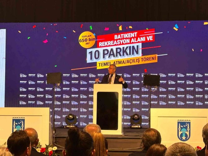 Başkent’te Batıkent Alanı Ve 10 Adet Parkın Temel Atma Ve Açılış Töreni Yapıldı