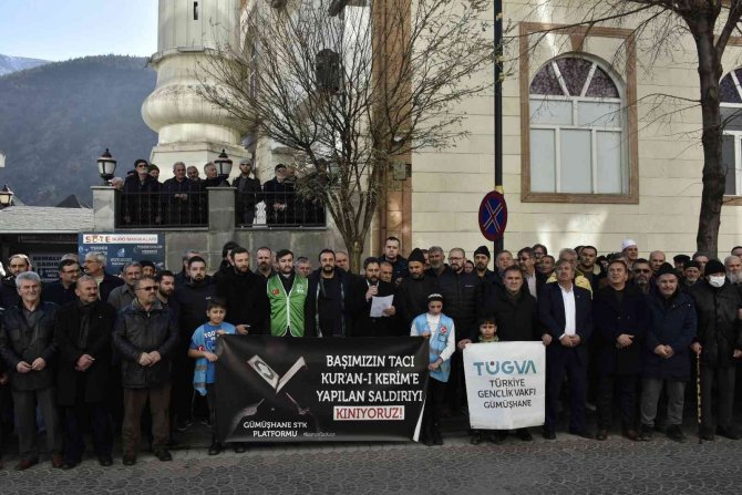 Kur’an-ı Kerim’e Yapılan Saygısızlık Gümüşhane’de Protesto Edildi