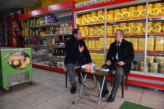 Vali Hüseyin Öner, Esnaf Ziyaretlerine Devam Ediyor
