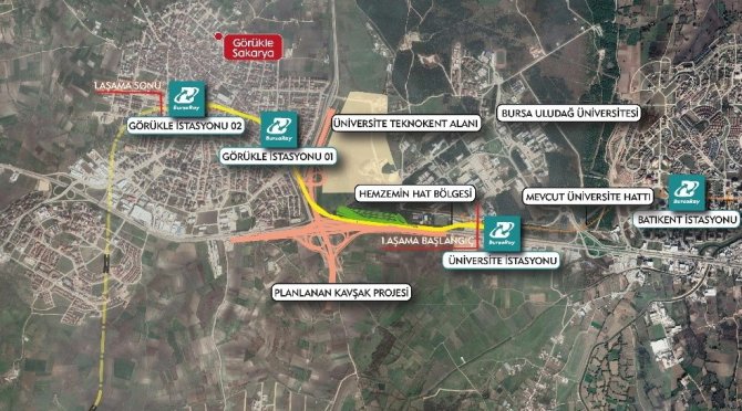 Metronun Yeni Rotası Görükle Oldu