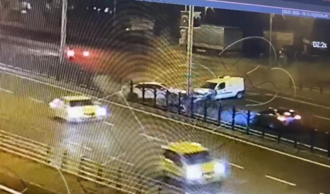 1 Polisin Şehit Olduğu 5 Kişinin Yaralandığı Kaza Güvenlik Kamerasına Yansıdı