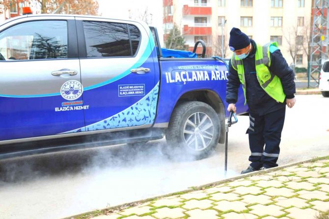 Elazığ’da İlaçlama Çalışmaları Sürüyor