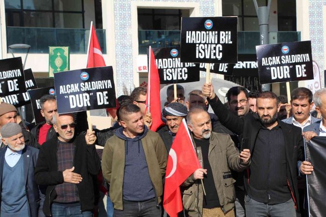 İ̇sveç’te Kur’an-ı Kerim’in Yakılması Şırnak’ta Protesto Edildi
