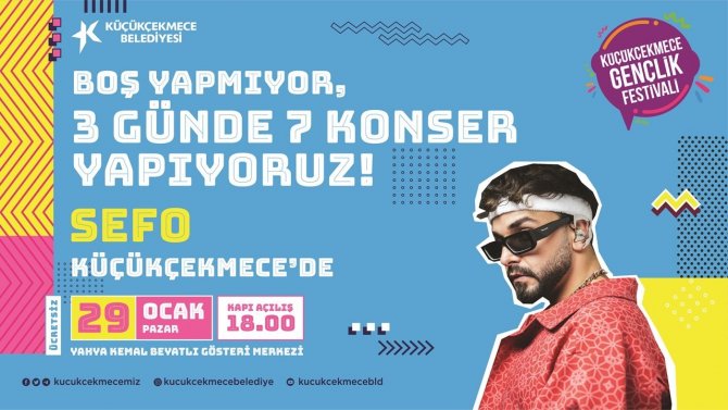 Küçükçekmece’de Ücretsiz Gençlik Festivali Başlıyor