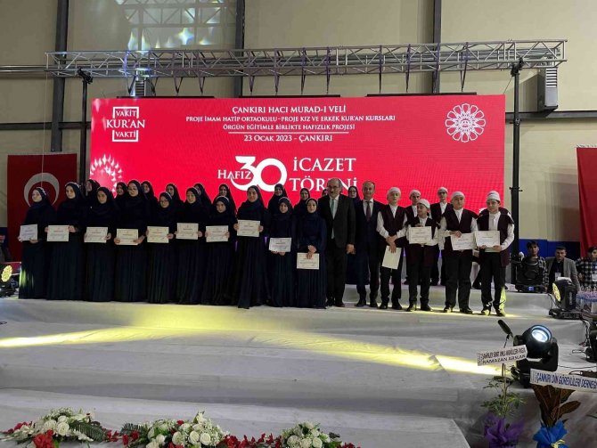 Çankırı’da 30 Hafız İcazet Aldı
