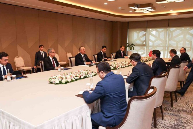 Çavuşoğlu, Özbekistan Dışişleri Bakan Vekili Saidov İle Görüştü