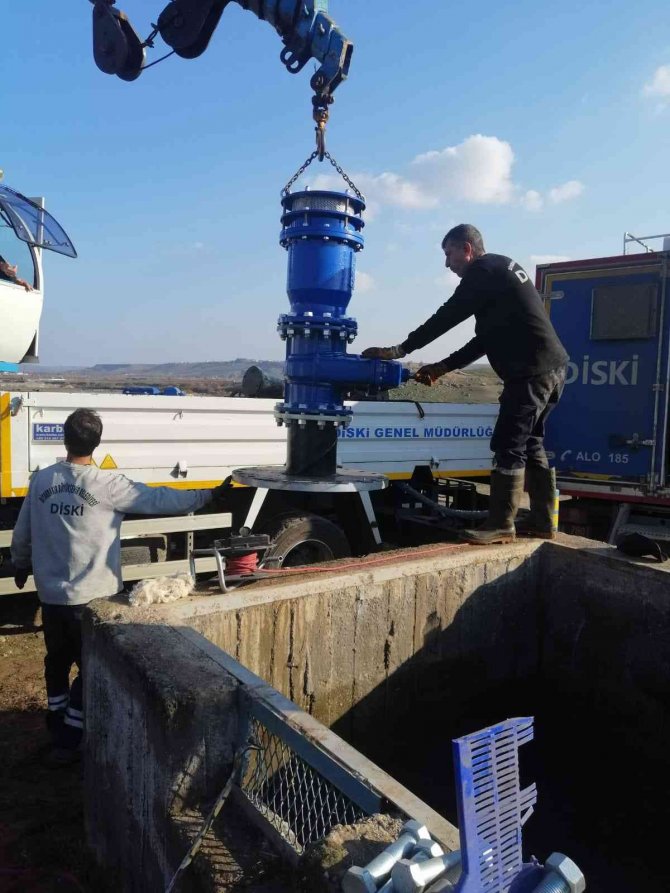 Di̇ski̇ İsale Hattında Bakım Onarım Çalışmalarını Sürdürüyor