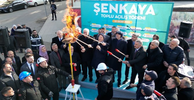 Büyükşehir Şenkaya’daki Yatırımlarının Açılışını Yaptı