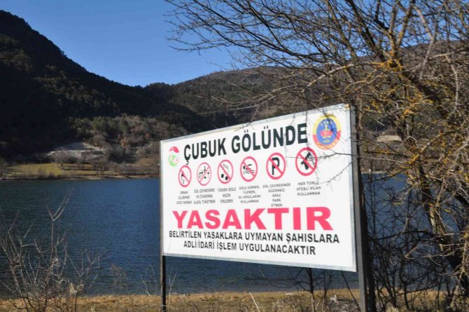 Çubuk Gölü’nde Bahar Havası Yaşanırken Göl Suları Azaldı