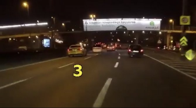 E-5 Karayolu’nda “Makas” Terörü Kamerada: Sürücüye Ceza Yağdı