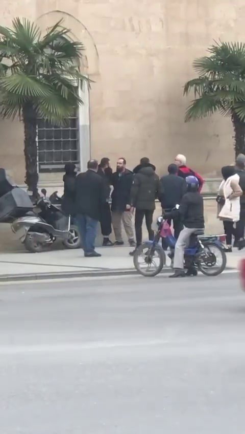 Motokurye İle Vatandaşın Kavgasında Yumruklar Havada Uçuştu