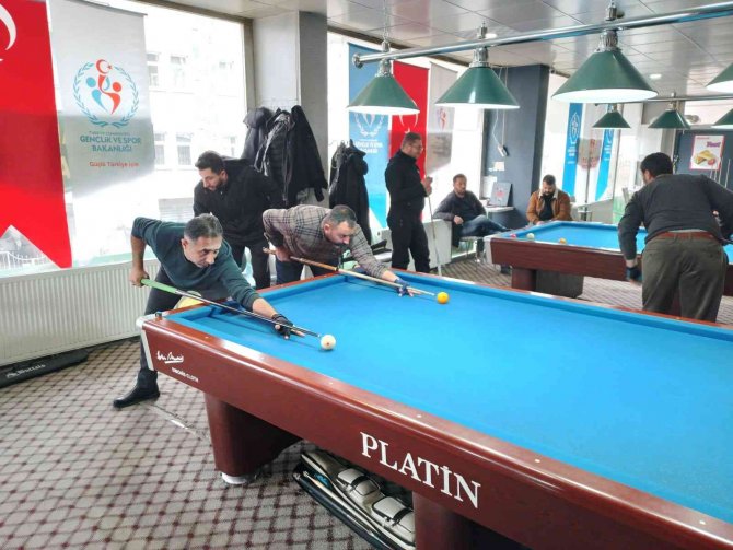 Kars’ta 3 Bant Bilardo Şampiyonası Sona Erdi