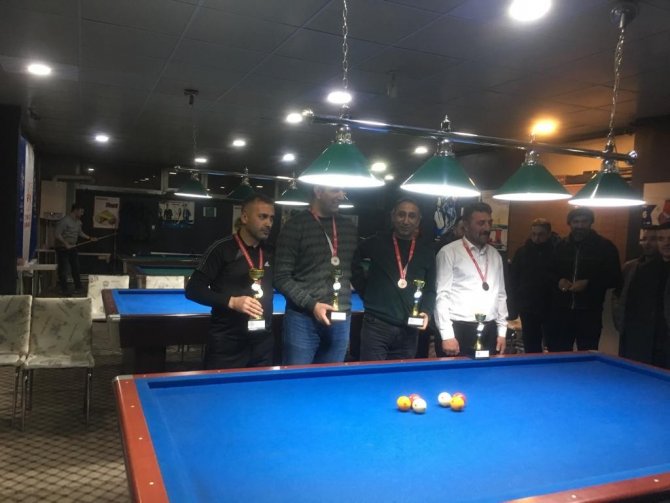 Kars’ta 3 Bant Bilardo Şampiyonası Sona Erdi