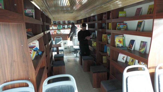 Kütüphanesi Olmayan Okulların Kütüphanesi ‘Kitapbüs’ Olacak