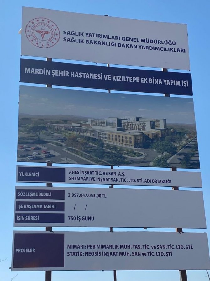 Mardin Şehir Hastanesinde Çalışmalar Başladı